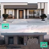 طراحی ویلای مدرن با متراژ ۱۵۰ متر مربع واقع در ساوه
