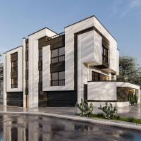 طراحی نمای ویلای مدرن آقای یزدانجو در نوشهر