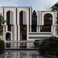 طراحی نمای مدرن ویلای آقای متانی در شیرگاه